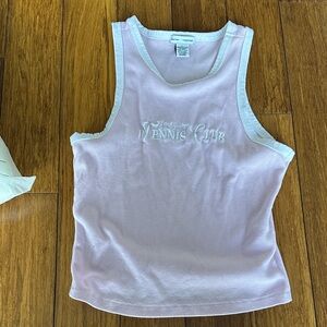 Better Together Los Angeles Tennis Club Light Pink Embroidered Tank Top